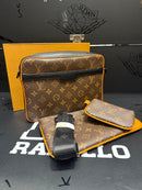 Bolsa Louis Vuitton Bag Trio Messenger Cobalt Marrom - Pronta Entrega