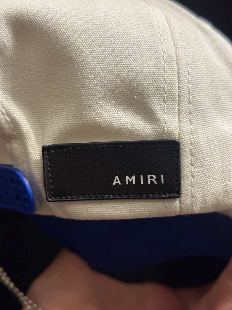 Boné Aba Curva Beisebol Amiri Blue White - Pronta Entrega