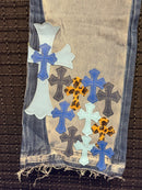 Calça Jeans Flare Chrome Hearts x Comme Des Garçons - Pronta Entrega