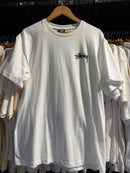 Camiseta STUSSY fuzzy Dice Branca - Pronta Entrega