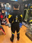 Conjunto Tracksuit Jordan Brasil Preto Amarelo 2026/27 - Pronta Entrega