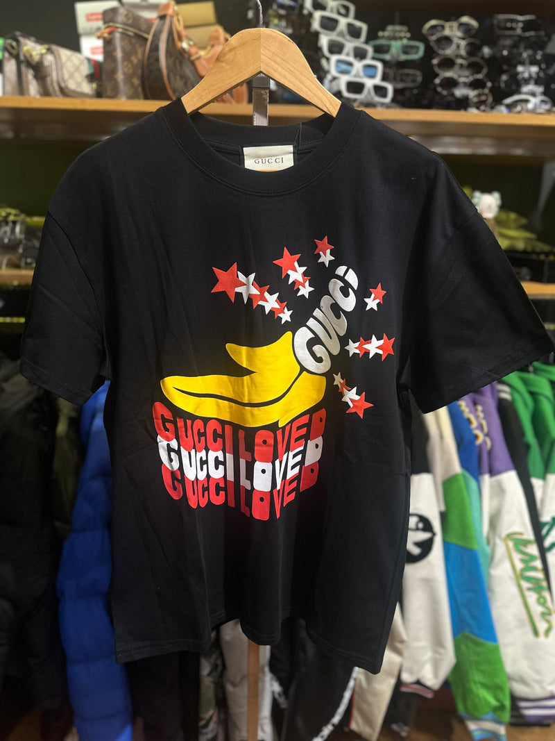 Camiseta Gucci Lover Preta - Pronta Entrega