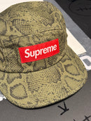 Boné Supreme 5 Panel ‘Washed Chino Twill’ Camp Snake FW24 - Pronta Entrega