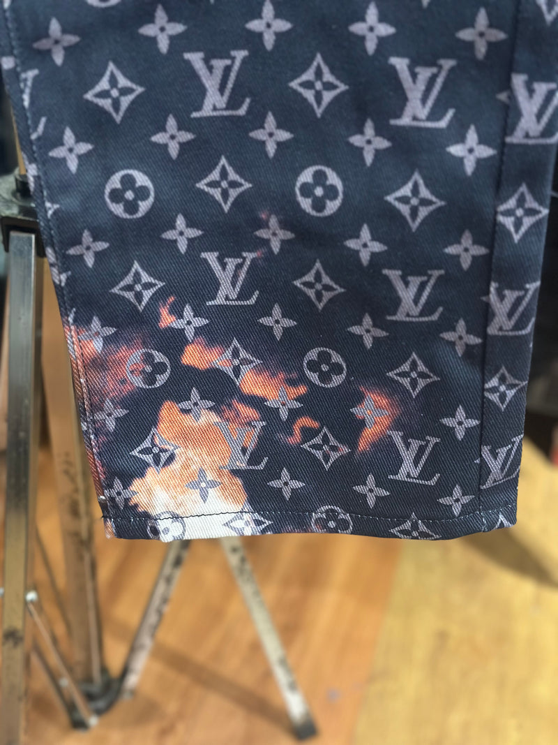 Calça Louis Vuitton Monogram Denim Jeans - Pronta Entregae
