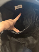 Mochila Essentials Couro Preto Mini Logo - Pronta Entrega