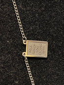 Colar Aço Escapulário Pingente ‘Pela Graça Sois Salvos’  60 CM - Pronta Entrega