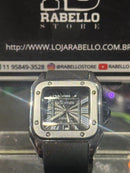 Relógio Cartier Santos Silver Fundo Black - Pronta Entrega