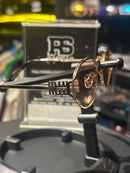 Óculos Miu Miu Redondo Armação Gold/Preto Lente Rose - Pronta Entrega