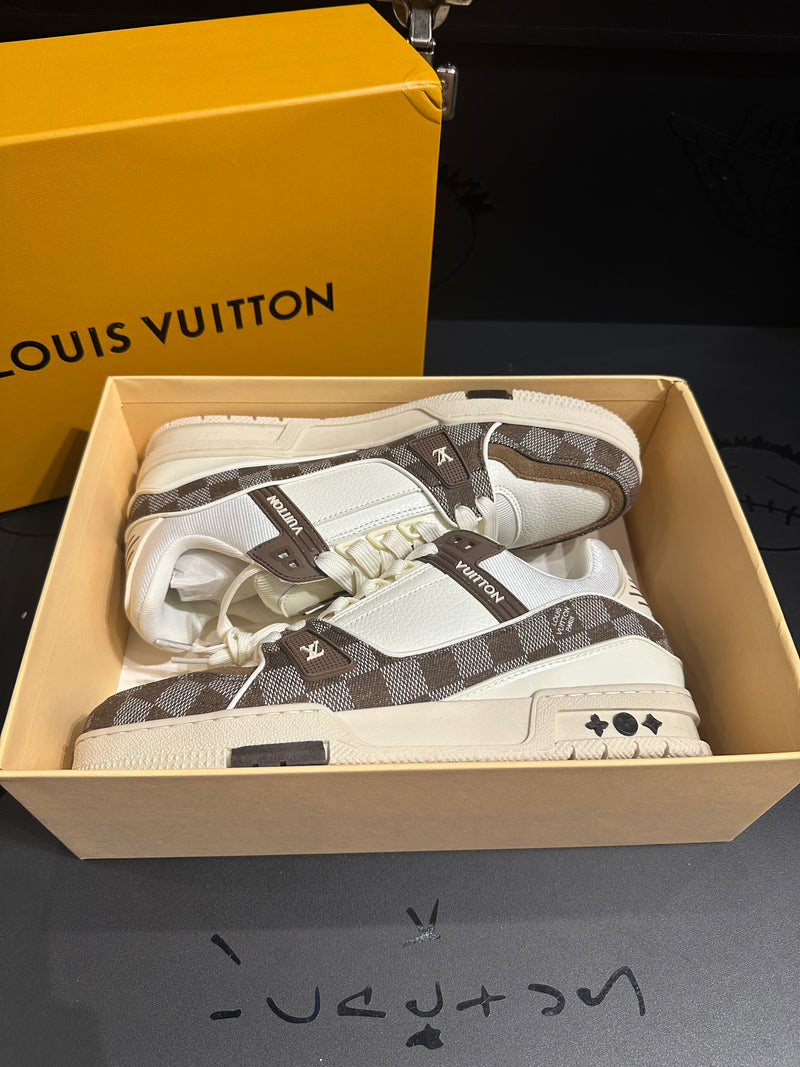 Tênis Louis Vuitton LV Trainer Brown  - Pronta Entrega