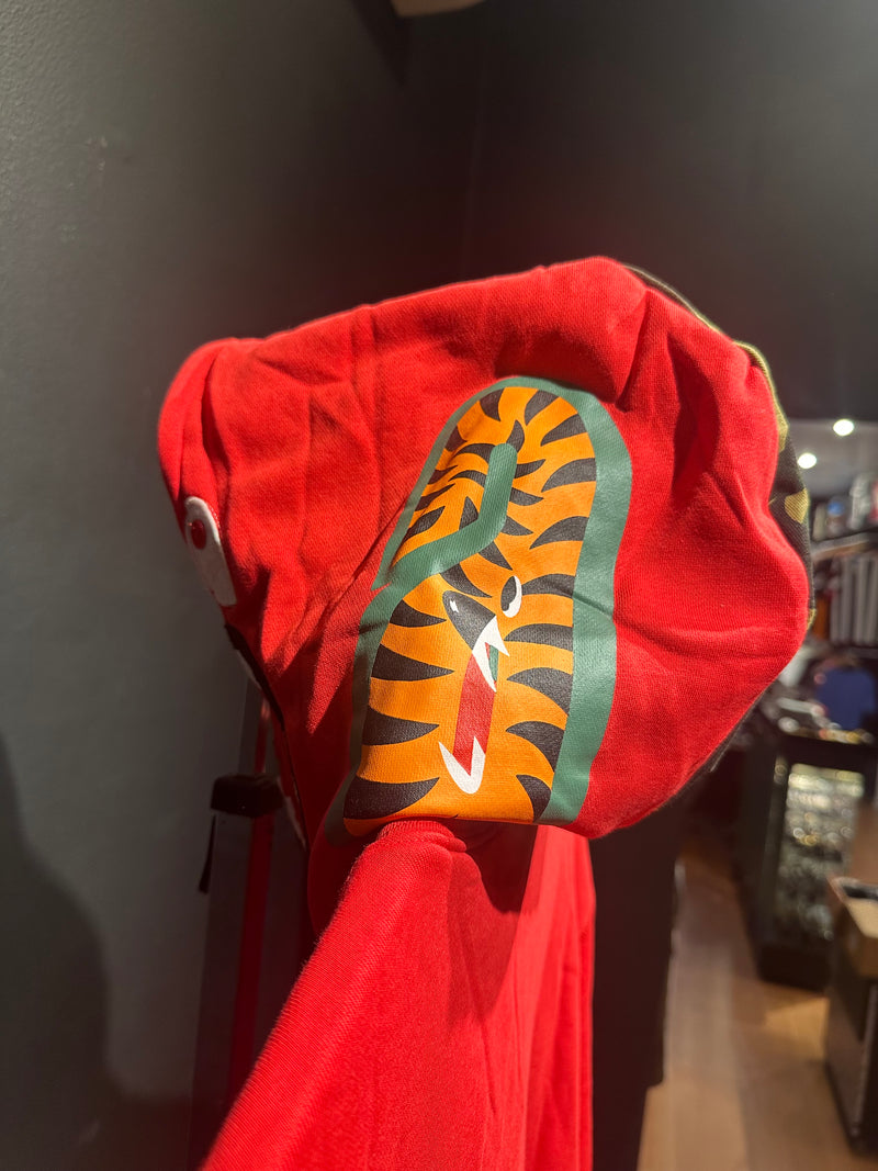 Jaqueta Bape Shark Camo Red Full Zip - Pronta Entrega