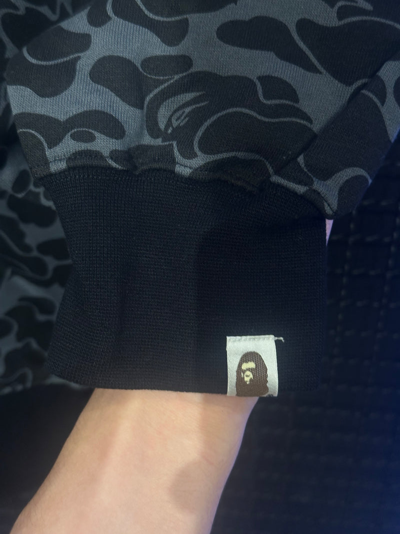 Jaqueta Bape Shark Camo Black Full Zip - Pronta Entrega