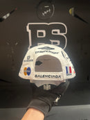 Boné Aba Curva Cortada Balenciaga Branco - Pronta Entrega