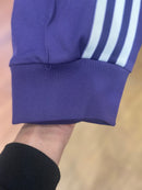 Calça Adidas Purple Com Punho Real Madrid - Pronta Entrega