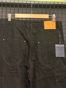 Calça Jeans Louis Vuitton Monogram Black - Pronta Entrega