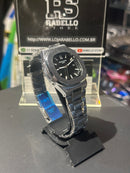 Relógio Patek Philippe Silver Fundo Black - Pronta Entrega