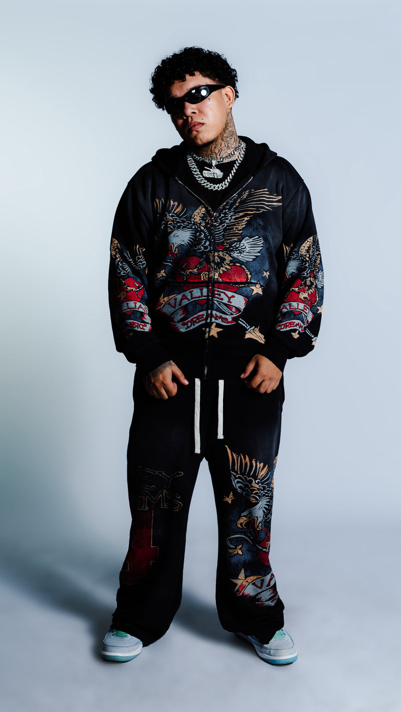Conjunto Vale Forever Eagle Heart Black - ENCOMENDA