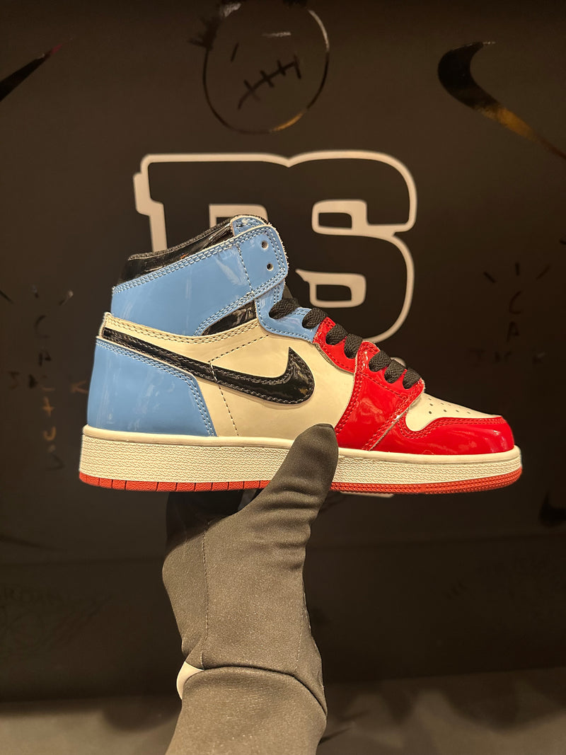 Tênis Air Jordan 1 High Fearless UNC Chicago - Pronta Entrega