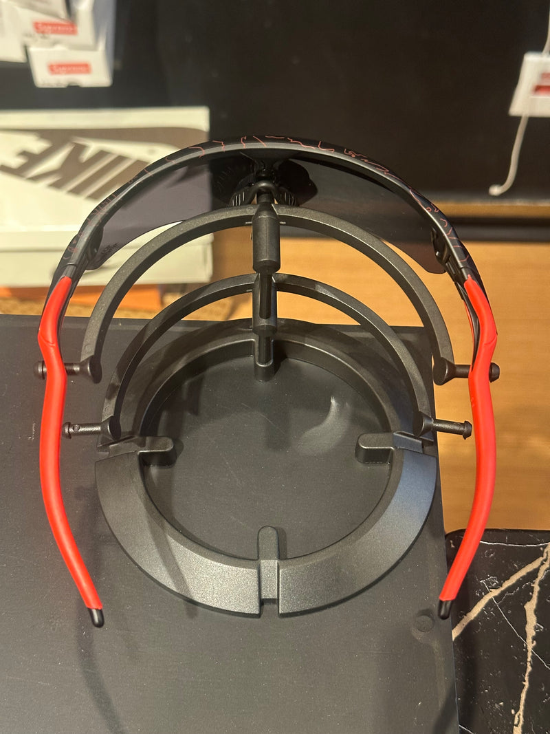 Óculos Oakley Radar Ev Thieves Black/Red Lente Preto  - Pronta Entrega