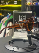 Óculos Versace Retangular Marrom  Lente Escura - Pronta Entrega