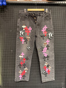 Calça Jeans Chrome Hearts x Matty Boy Multi Cross Patch - Pronta Entrega