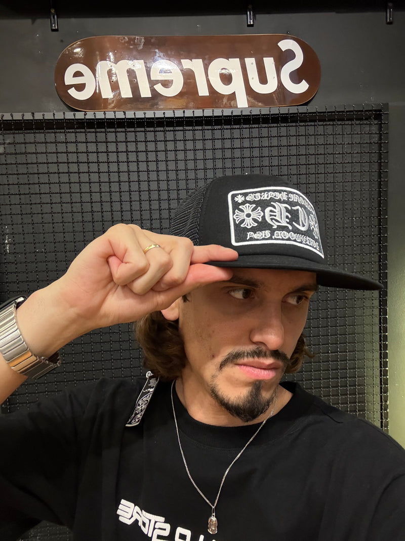 Boné Chrome Hearts CNH New York City Trucker Black - ENCOMENDA