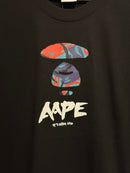 Camiseta AAPE by A Bathing Ape Black Red/Blue - Pronta Entrega