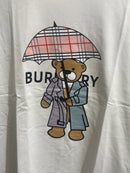 Camiseta Burberry Bear Branca - Pronta Entrega