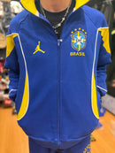 Conjunto Tracksuit Jordan Brasil Azul Amarelo 2026/27 - Pronta Entrega