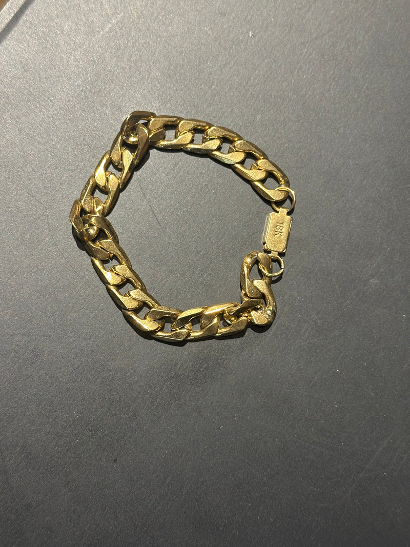 Pulseira Groumet Dourada 20 CM - Pronta Entrega
