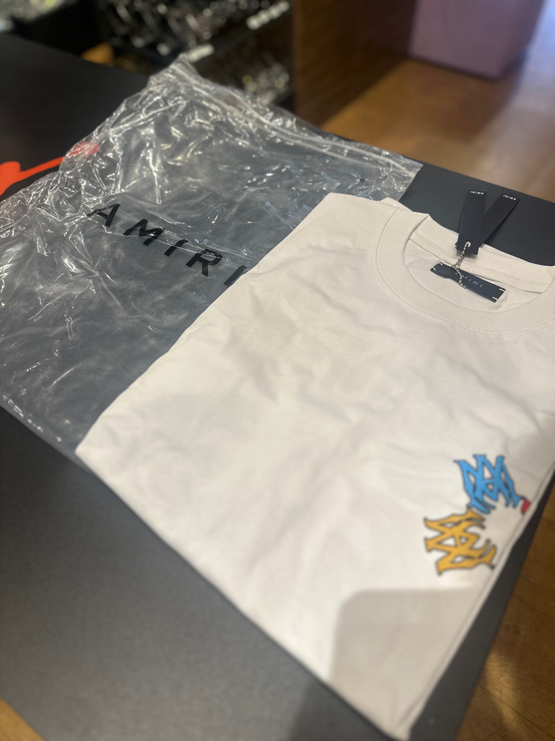 Camiseta Amiri Kids Branca - Pronta Entrega
