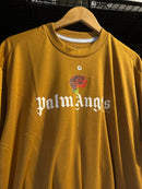 Camiseta Palm Angels Milano Flor Marrom - Pronta Entrega