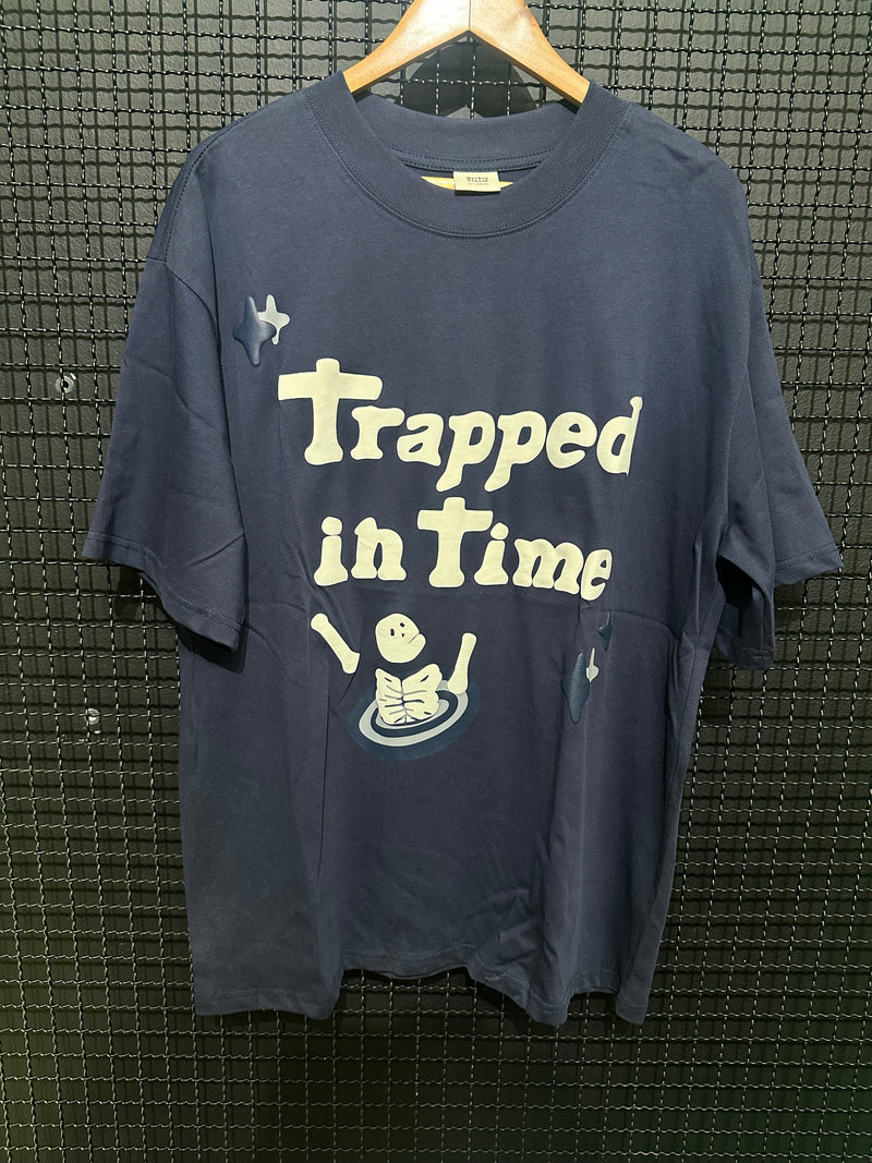 Camiseta Broken Planet “Trapped In Time, No Way Back” Blue - Pronta Entrega
