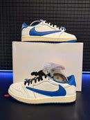 Tênis Nike Air Jordan 1 Low Travis Scott Fragment Military Blue - Pronta Entrega