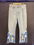 Calça Jeans Flare Chrome Hearts x Comme Des Garçons - Pronta Entrega