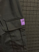 Calça Corteiz Guerillaz Cargo Black/Purple - Pronta Entrega