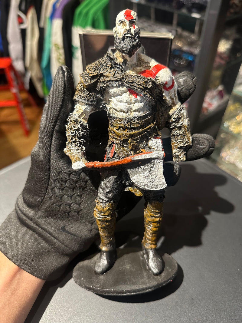 Boneco de Resina God Of War 4 Kratos 22cm Resina - Pronta Entrega