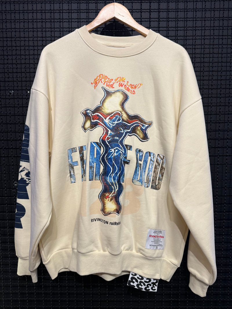 Moletom Fear of God × RRR-123 Crewneck Caqui - Pronta Entrega