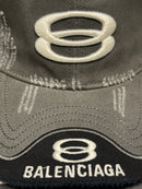 Boné Aba Cortada Balenciaga Preto/Cinza - Pronta Entrega