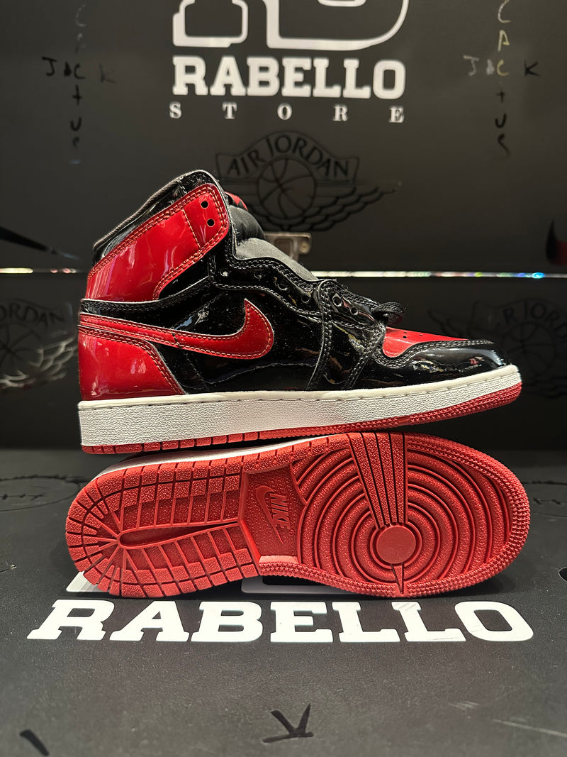 Tênis Air Jordan 1 Retro High OG Patent Bred Vermelho - Pronta Entrega