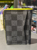 Carteira Louis Vuitton Damier Graphite Link Yellow Lining - Pronta Entrega