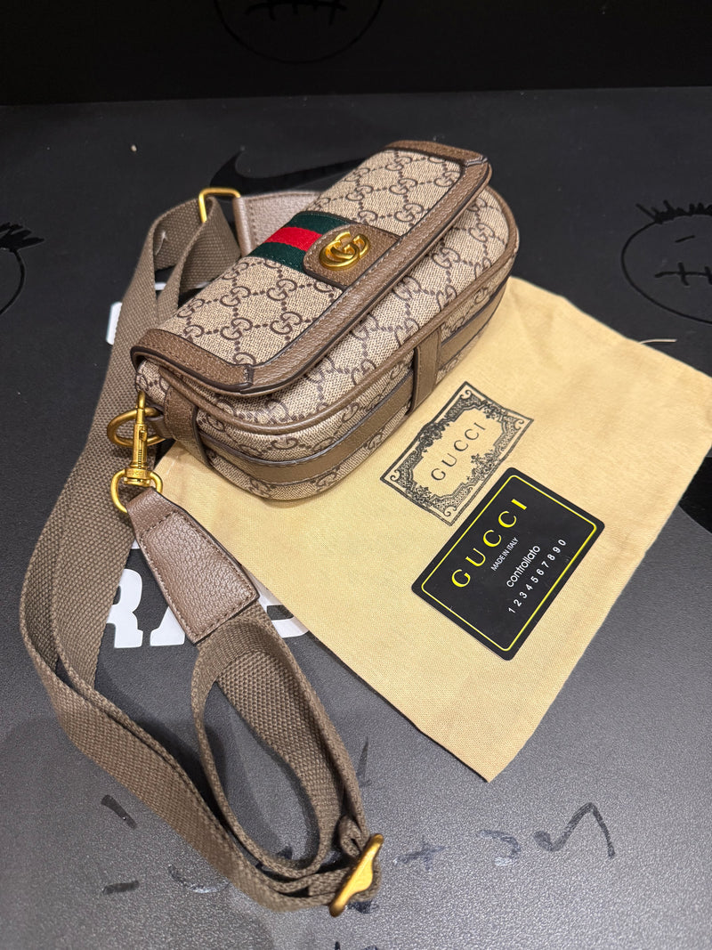 Bolsa Gucci Feminina Slim Couro Crossbody - Pronta Entrega