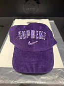 Boné Supreme X Nike Arc Corduroy 6 Panel Purple - Pronta Entrega
