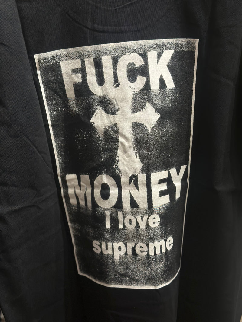 Camiseta SUPREME “Fuck Money” Preta - Pronta Entrega