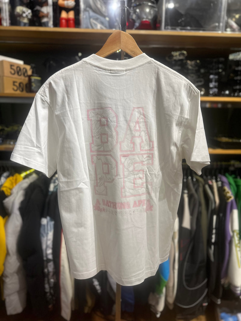Camiseta BAPE A Bathing Ape Branca - Pronta Entregar