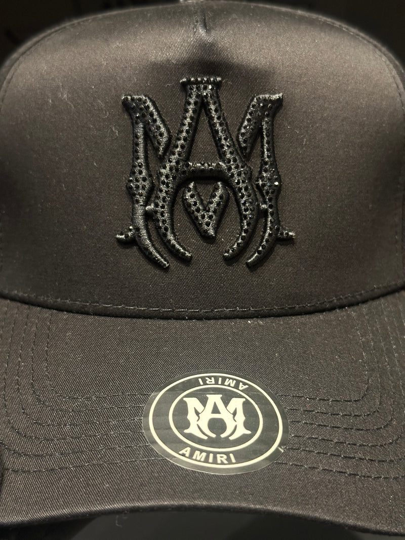 Boné Aba Curva Amiri Black - Pronta Entrega