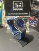 Relógio Hublot Silver Fundo Blue - Pronta Entrega