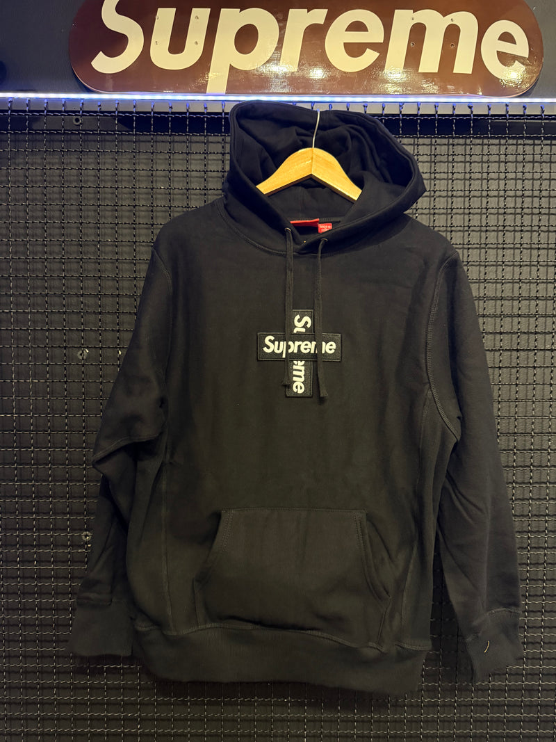 Moletom Supreme Cross Box Logo Black - Pronta Entrega