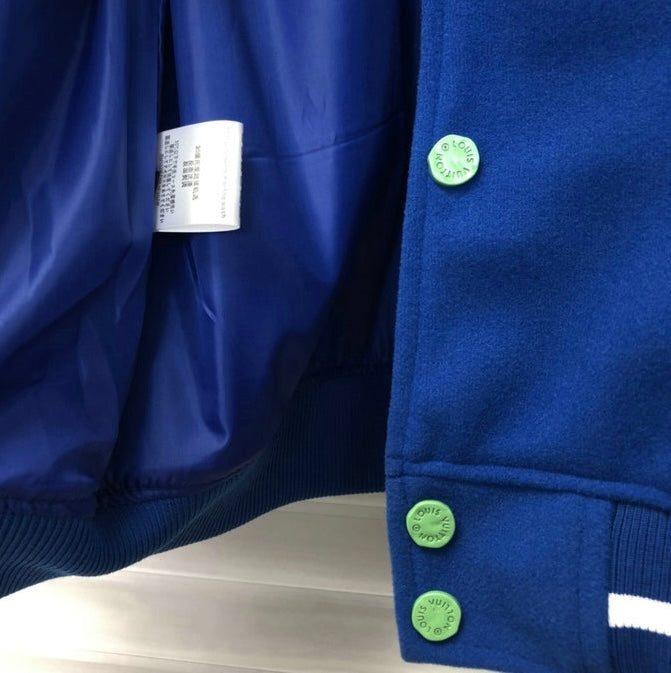 Jaqueta Varsity Louis Vuitton Blue - Encomenda