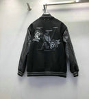 Jaqueta Varsity Louis Vuitton Black - Encomenda