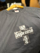Camiseta SUPREME Cross Box Logo Preta - Pronta Entrega